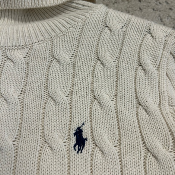 Polo Sport Ralph Lauren M GUC cable knit/ fisherman knit turtle neck dress - Picture 5 of 15